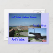 Fort Pickens, Pensacola... Postkarte (Vorne/Hinten)