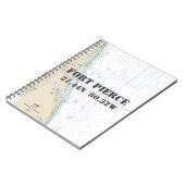 Fort Pierce FL Breitenlängendiagramm Notizblock (Linke Seite)