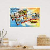 Fort Pierce Florida FL Old Vintage Travel Souvenir Poster (Küche)