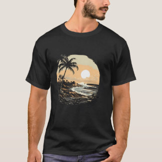 Fort Pierce Florida Palm Trees Fl Vintag T-Shirt