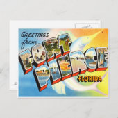 Fort Pierce Florida Postkarte (Vorne/Hinten)