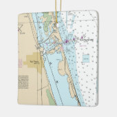 Fort Pierce Forida Chart Keramikornament (Links)