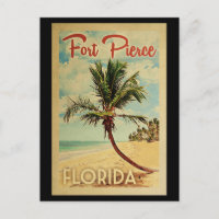 Fort Pierce Palm Tree Vintage Travel