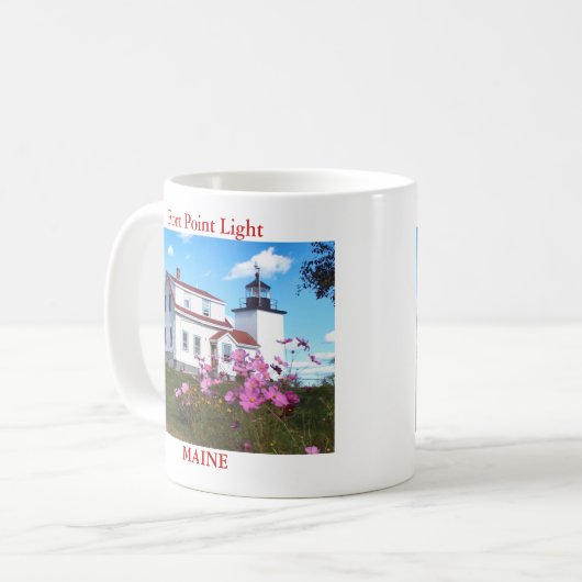 Fort Point Light, Maine Tasse (Vorderseite Links)