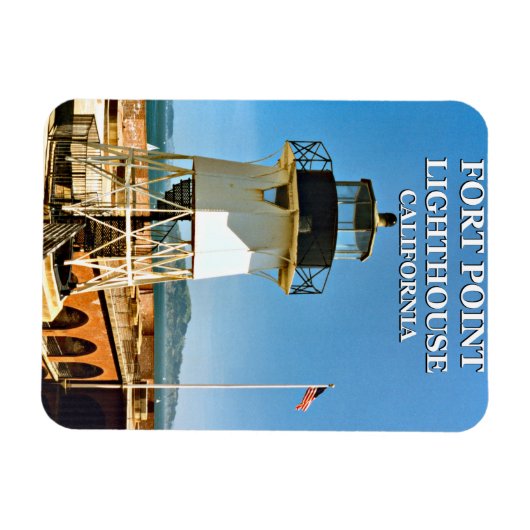 Fort Point Lighthouse, California Flex Magnet (Horizontal)