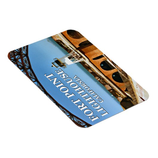 Fort Point Lighthouse, California Flex Magnet (Rechte Seite)