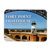 Fort Point Lighthouse, California Flex Magnet (Horizontal)