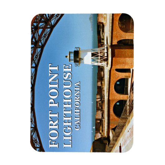 Fort Point Lighthouse, California Flex Magnet (Vertikal)