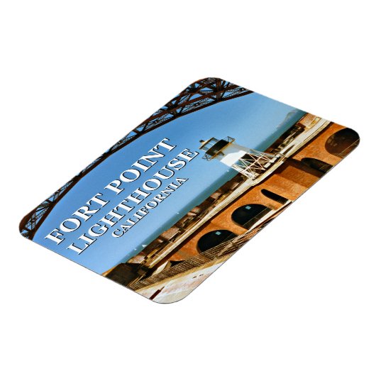 Fort Point Lighthouse, California Flex Magnet (Linke Seite)