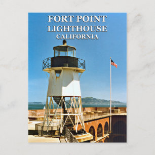 Fort Point Lighthouse, California Postcard Postkarte