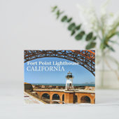 Fort Point Lighthouse, California Postcard Postkarte (Stehend Vorderseite)