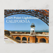 Fort Point Lighthouse, California Postcard Postkarte (Vorderseite)
