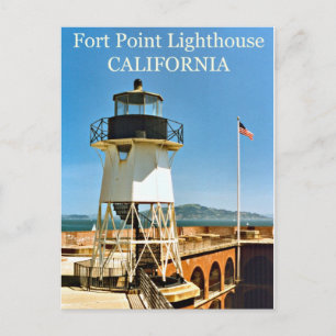 Fort Point Lighthouse, California Postcard Postkarte