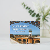 Fort Point Lighthouse, California Postcard Postkarte (Stehend Vorderseite)