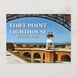 Fort Point Lighthouse, California Postcard Postkarte