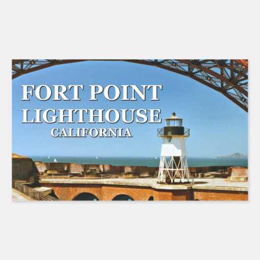 Fort Point Lighthouse, California Stickers (Vorderseite)