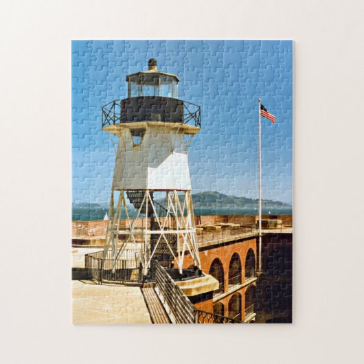 Fort Point Lighthouse, Kalifornien Jigsaw Puzzle (Vertikal)