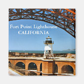 Fort Point Lighthouse, Kalifornien Magnet (Vorne)