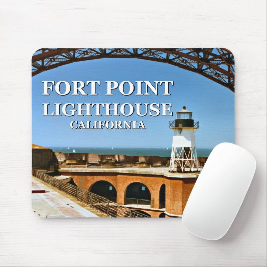 Fort Point Lighthouse, Kalifornien, Mousepad (Mit Mouse)
