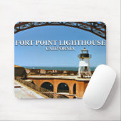 Fort Point Lighthouse, Kalifornien, Mousepad (Mit Mouse)