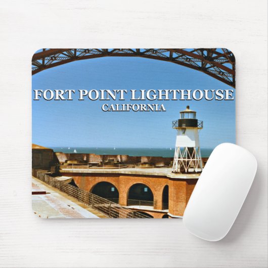 Fort Point Lighthouse, Kalifornien, Mousepad (Mit Mouse)