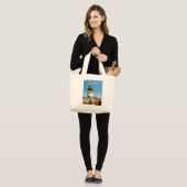 Fort Point Lighthouse, Kalifornien Tote Bag Jumbo Stoffbeutel (Vorderseite (Model))