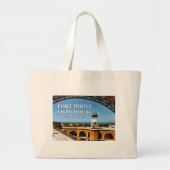 Fort Point Lighthouse, Kalifornien Tote Bag Jumbo Stoffbeutel (Vorne)