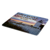 Fort Point Lighthouse, Maine Cutting Board Schneidebrett (Ecke)