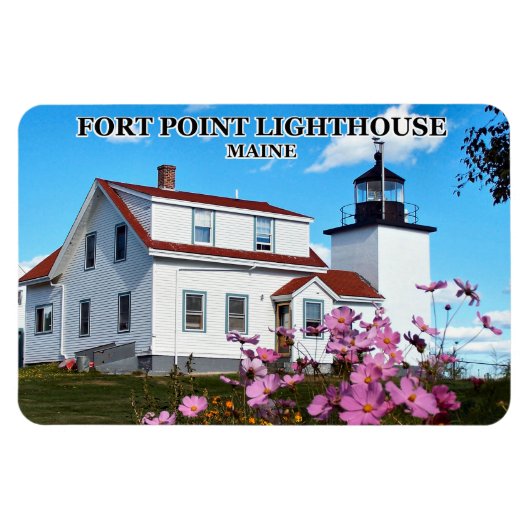 Fort Point Lighthouse, Maine Flexi Magnet (Horizontal)