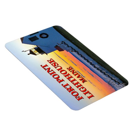 Fort Point Lighthouse, Maine Flexi Magnet (Rechte Seite)