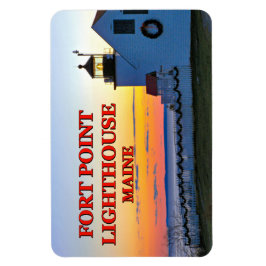 Fort Point Lighthouse, Maine Flexi Magnet