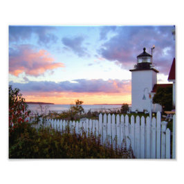 Fort Point Lighthouse Maine Foto Print