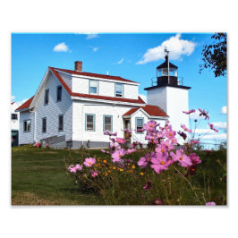 Fort Point Lighthouse Maine Foto Print