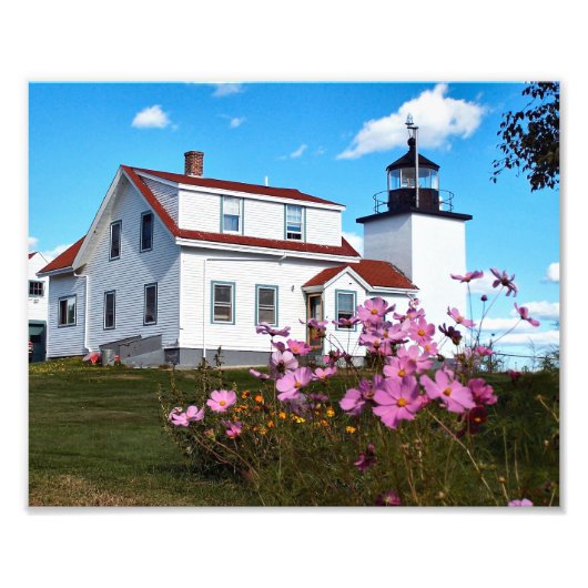 Fort Point Lighthouse Maine Foto Print (Vorne)