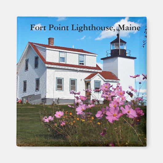 Fort Point Lighthouse, Maine Magnet (Vorne)