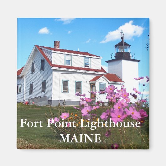 Fort Point Lighthouse, Maine Magnet (Vorne)