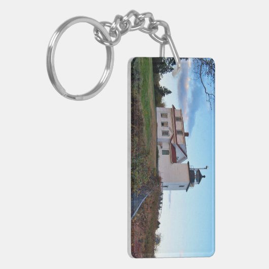 Fort Point Lighthouse, Maine Schlüsselanhänger (Vorderseite links)