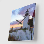 Fort Point Lighthouse, Maine Square Uhr (Winkel)
