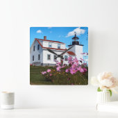 Fort Point Lighthouse, Maine Square Uhr (Zuhause)