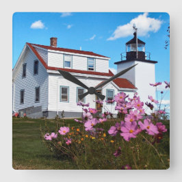 Fort Point Lighthouse, Maine Square Uhr
