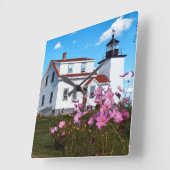 Fort Point Lighthouse, Maine Square Uhr (Winkel)