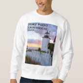 Fort Point Lighthouse, Maine Sweatshirt (Vorderseite)