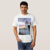 Fort Point Lighthouse, Maine T - Shirt (Vorne ganz)