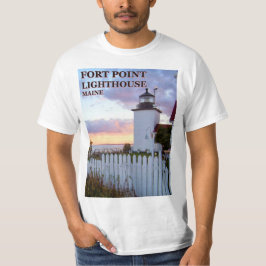 Fort Point Lighthouse, Maine T - Shirt