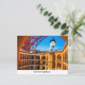 Fort Point Lighthouse Postcard Postkarte (Stehend Vorderseite)
