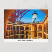 Fort Point Lighthouse Postcard Postkarte (Vorderseite)