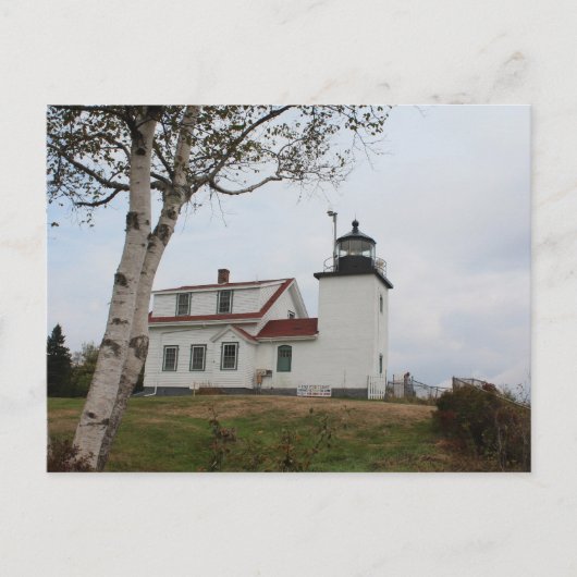 Fort Point Lighthouse Postkarte (Vorderseite)