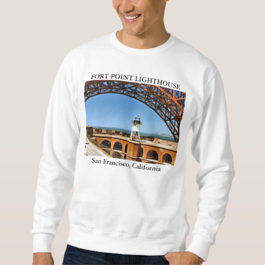 Fort Point Lighthouse, San Francisco Kalifornien Sweatshirt (Vorderseite)