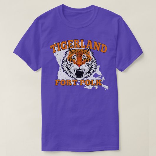 Fort Polk Alumni Louisiana La Tigerland Veterans V T-Shirt (Design vorne)