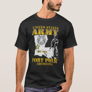Fort Polk Tigerland The Zuhause Heroes Louisiana T-Shirt